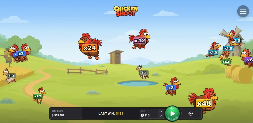 Chicken Shoot juego de casino